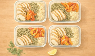 Mediterranean Chicken & Lentil Meal-Prep Bowls - фото